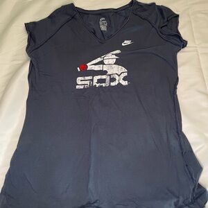 Nike White Sox Raglan Cap Sleeve Graphic T-Shirt